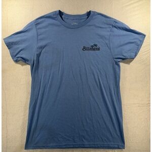 Billabong Florida Men's Medium Blue Graphic T Shirt Palm Trees Surf Skatewear